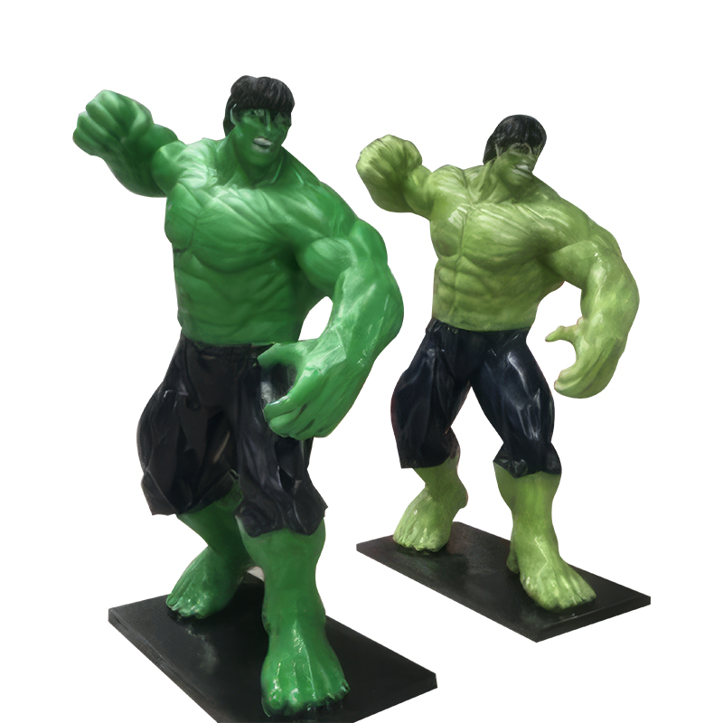 Eco-Friendly Home Decor & Collectors Fiberglass Hulk Statue Para sa Mga Tagahanga ng Marvel
